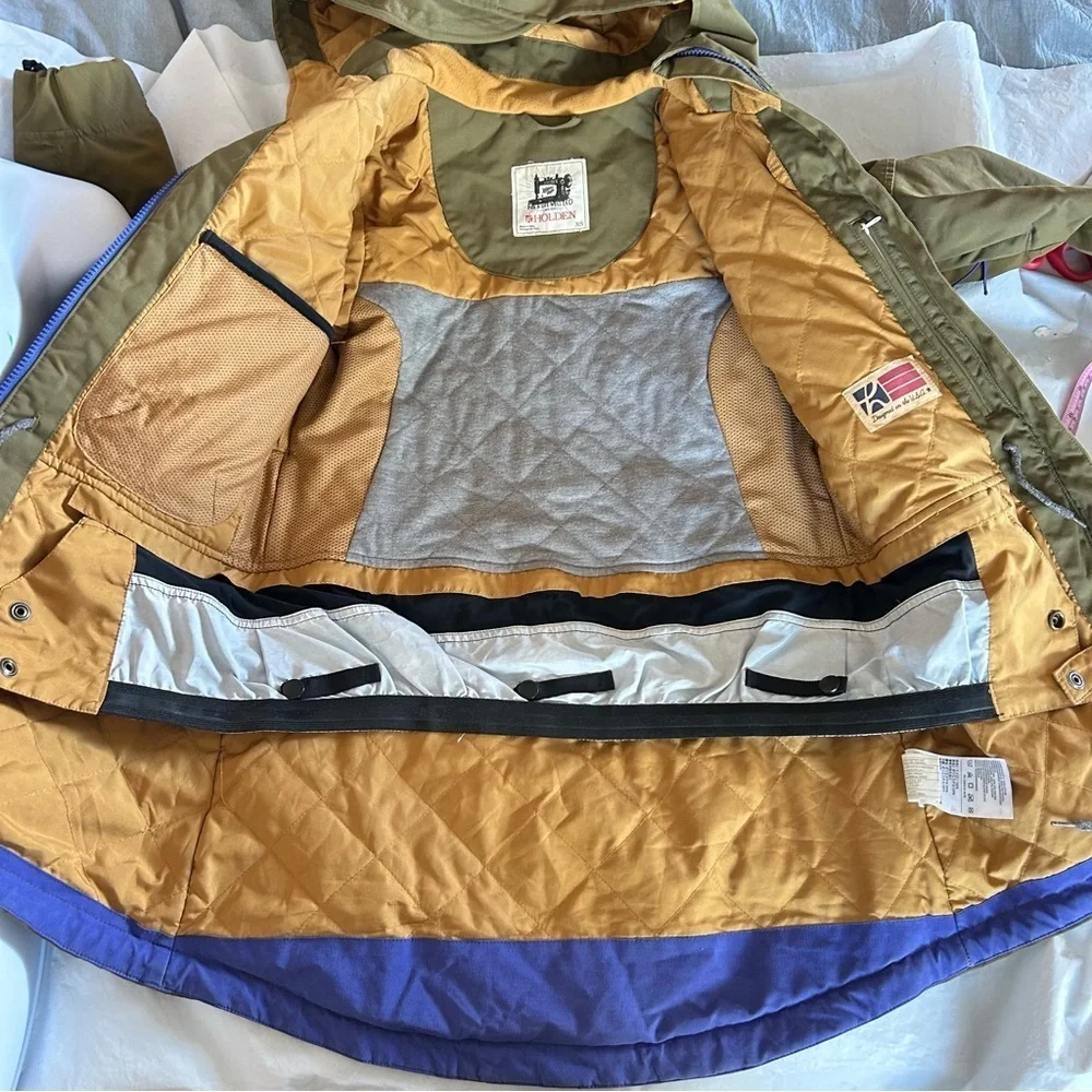 HOLDEN Womens Shelter Jacket Hooded Parka Ski Snowboard Jacket Olive Size XS
